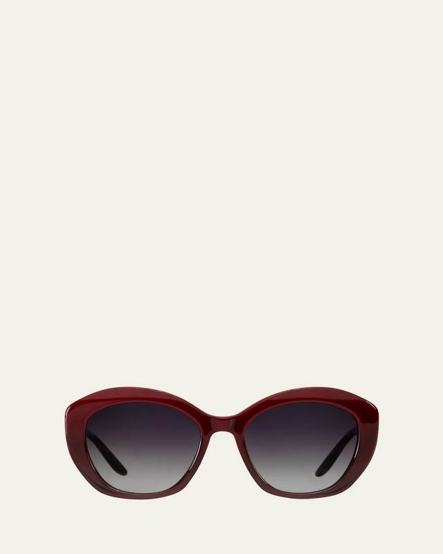 Galilea Rounded Acetate Cat-Eye Sunglasses